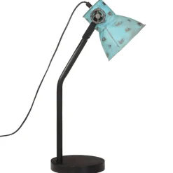 vidaXL Lámpara de escritorio desgastado 25 W E27 17x17x60 cm Azul Online
