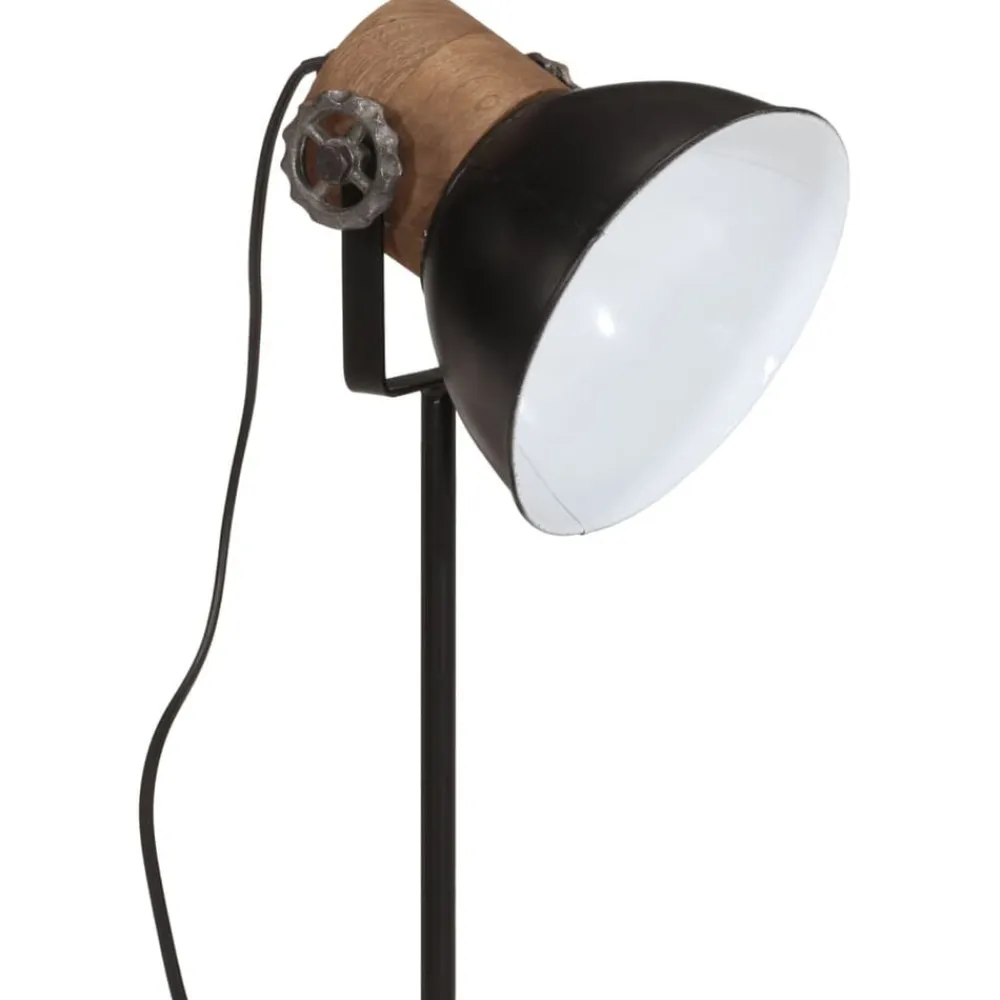 vidaXL Lámpara de escritorio negra 25 W E27 17x17x50 cm Negro Best