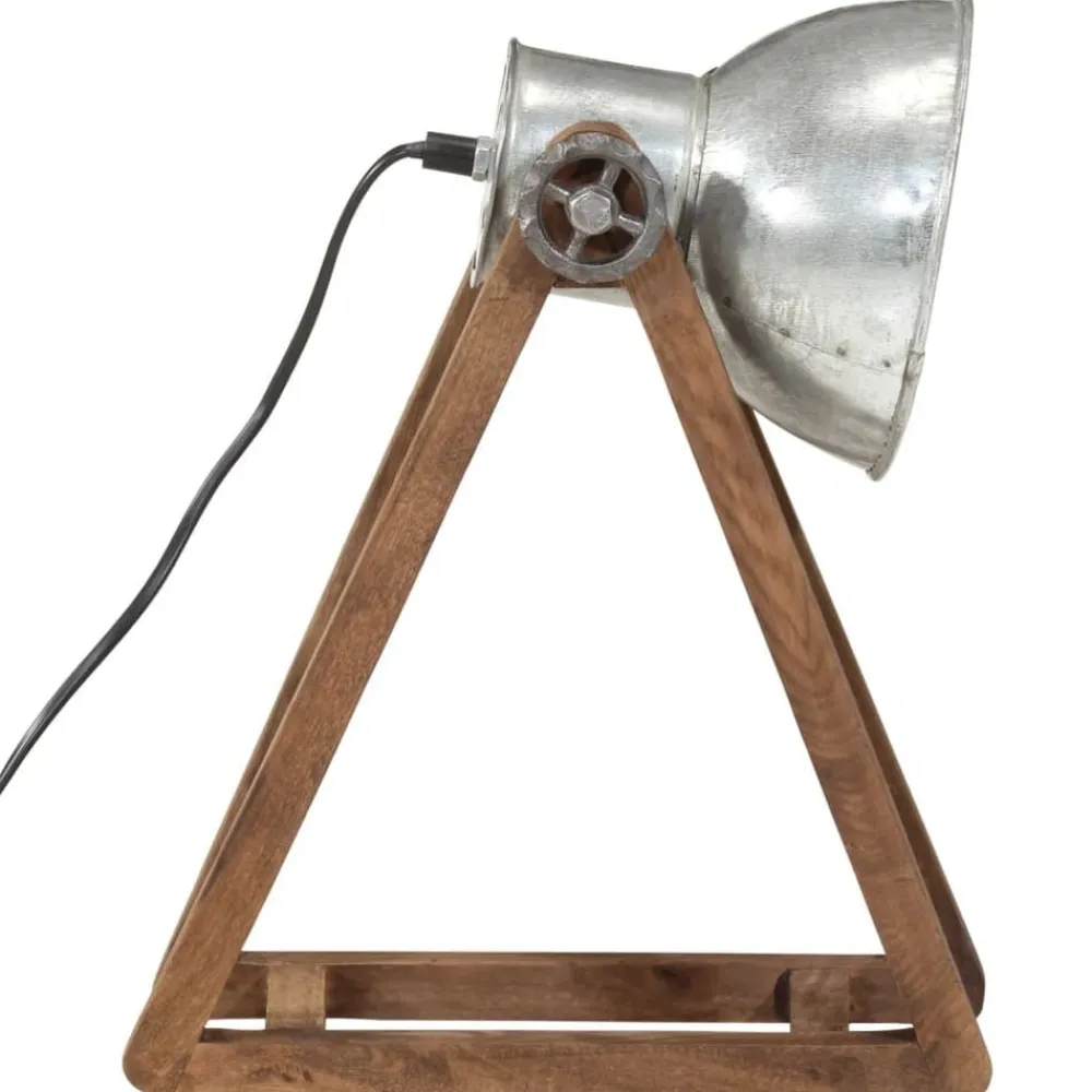 vidaXL Lámpara de escritorio vintage 25 W E27 30x17x40 cm Plateado Outlet