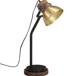 vidaXL Iluminación-Lámpara de escritorio latón vintage 25 W E27 18x18x60 cm