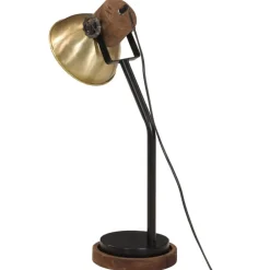vidaXL Iluminación-Lámpara de escritorio latón vintage 25 W E27 18x18x60 cm