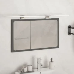 vidaXL Iluminación-Lámpara de espejo LED blanco cálido 13 W 3000 K 80 cm