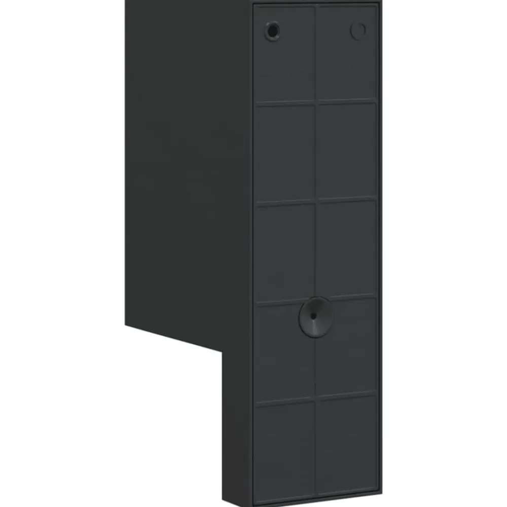 vidaXL Lámpara de exterior con sensor aluminio fundido a presión negro Hot