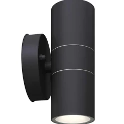 vidaXL Iluminación-Lámpara de exterior 2 uds acero ascendente/descendente