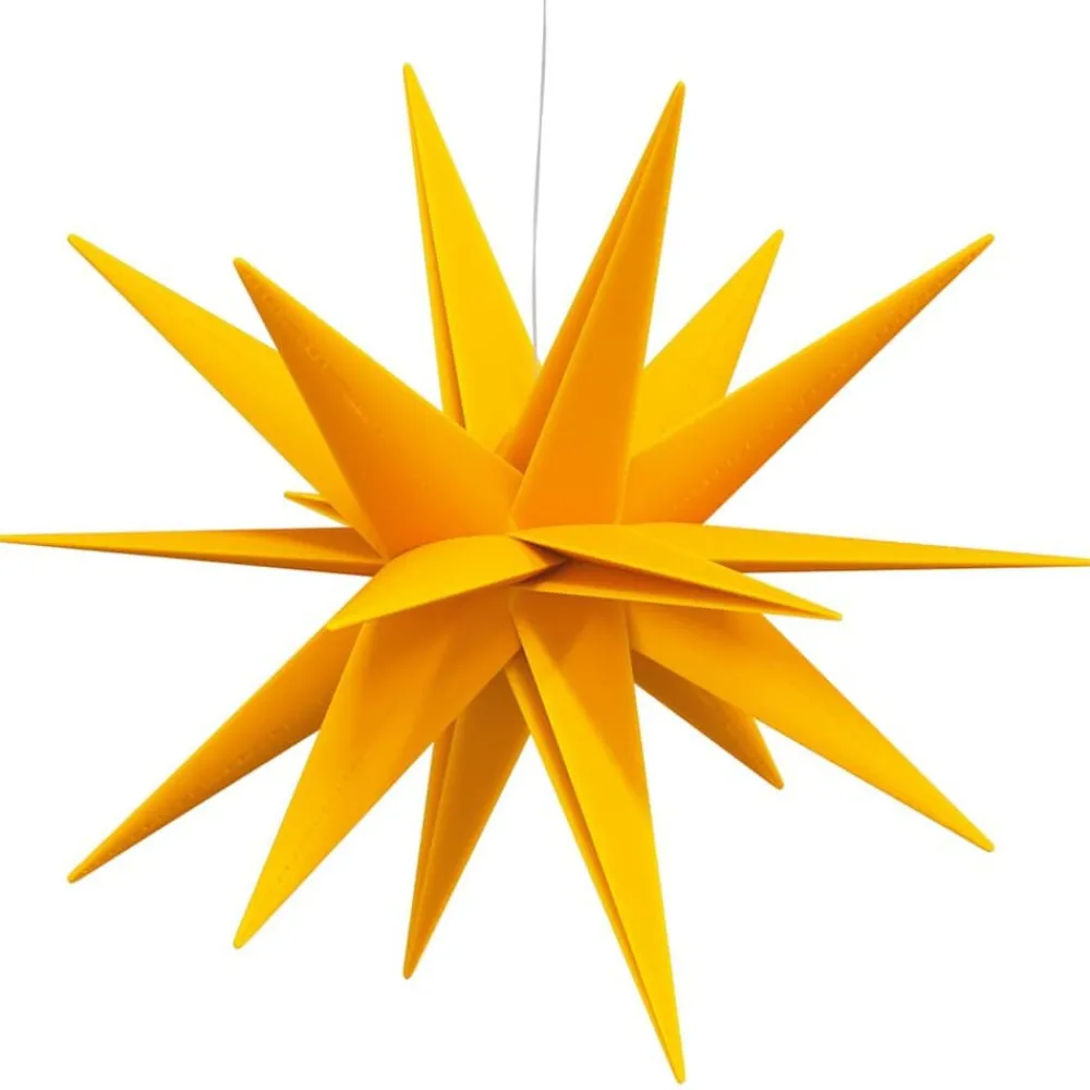 vidaXL Lámpara de Navidad con LED plegable amarilla 57 cm Amarillo Best