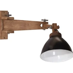 vidaXL Lámpara de pared 25 W E27 Negro Discount