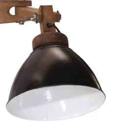 vidaXL Lámpara de pared 25 W E27 Negro Discount