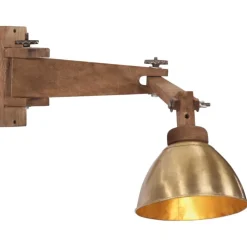 vidaXL Iluminación-Lámpara de pared 25 W E27 latón vintage