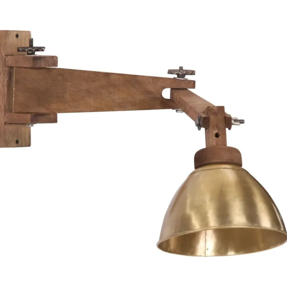 vidaXL Iluminación-Lámpara de pared 25 W E27 latón vintage