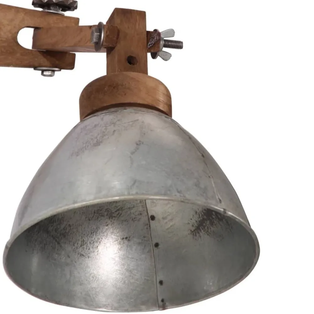 vidaXL Lámpara de pared 25 W E27 plateado vintage Clearance
