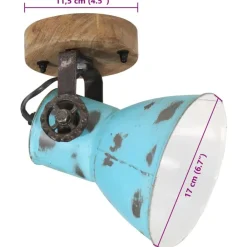 vidaXL Iluminación-Lámpara de pared desgastado 25 W E27 11,5x11,5x25 cm