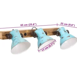 vidaXL Iluminación-Lámpara de pared desgastado 25 W E27 65x25 cm