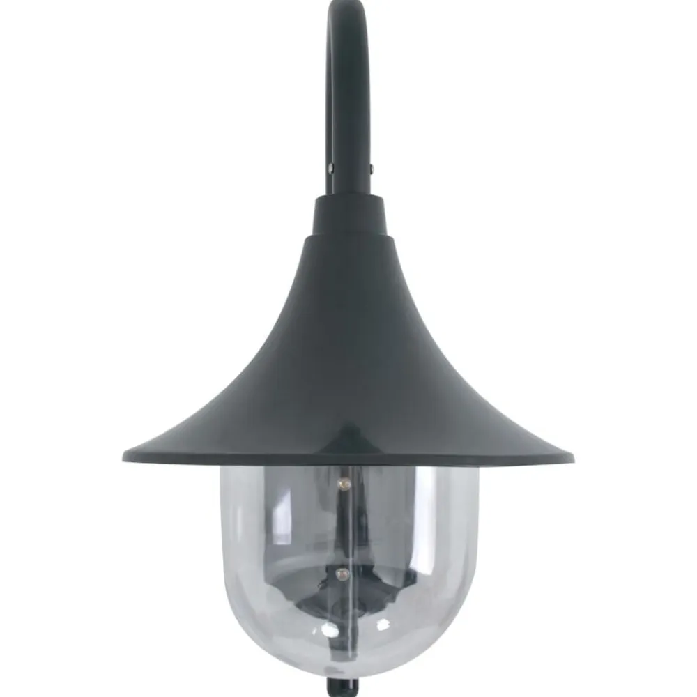 vidaXL Iluminación-Lámpara de pared de jardín aluminio E27 42 cm