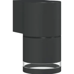 vidaXL Iluminación-Lámpara de pared de exterior aluminio fundido negro