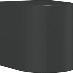vidaXL Lámpara de pared de exterior aluminio fundido negro