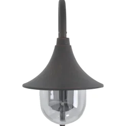 vidaXL Lámpara de pared de jardín aluminio color E27 42 cm Bronce Clearance