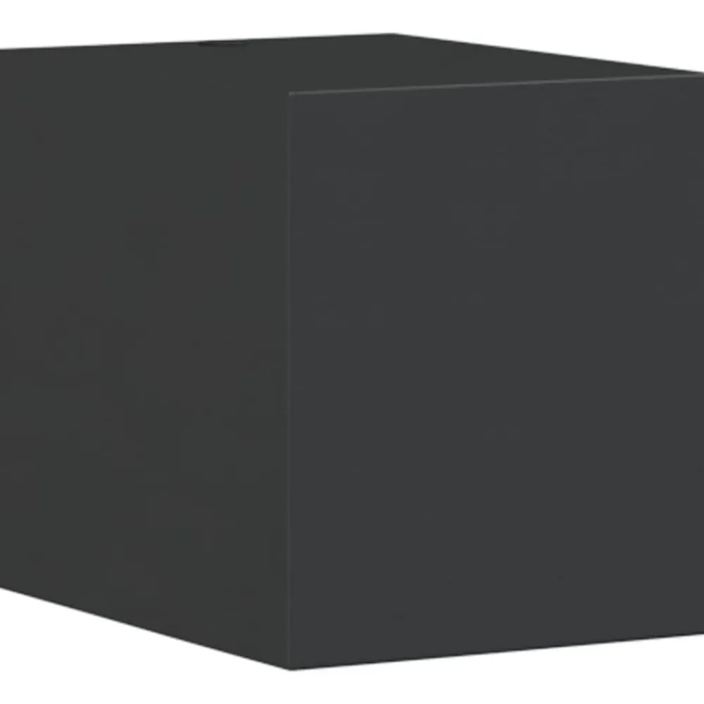 vidaXL Lámpara de pared de exterior aluminio fundido negro