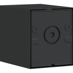 vidaXL Lámpara de pared de exterior aluminio fundido negro
