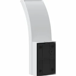 vidaXL Lámpara de pared de exterior LED con sensor aluminio Blanco Online