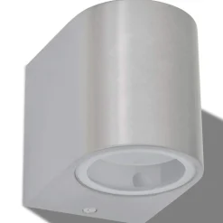 vidaXL Lámpara de pared exterior 2 uds redonda descendente Clearance