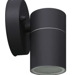 vidaXL Lámpara de pared exterior 2 uds acero inoxidable descendente Negro New