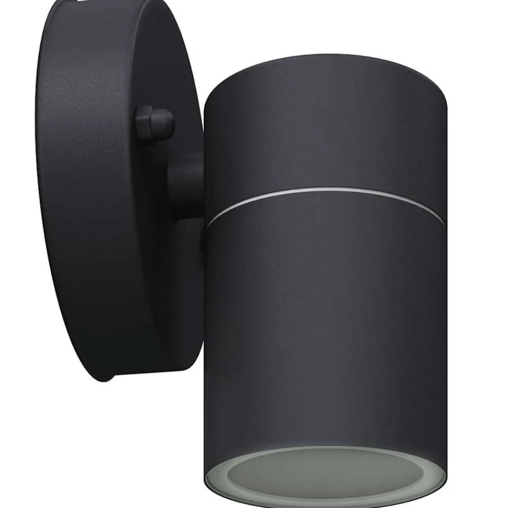 vidaXL Lámpara de pared exterior 2 uds acero inoxidable descendente Negro New