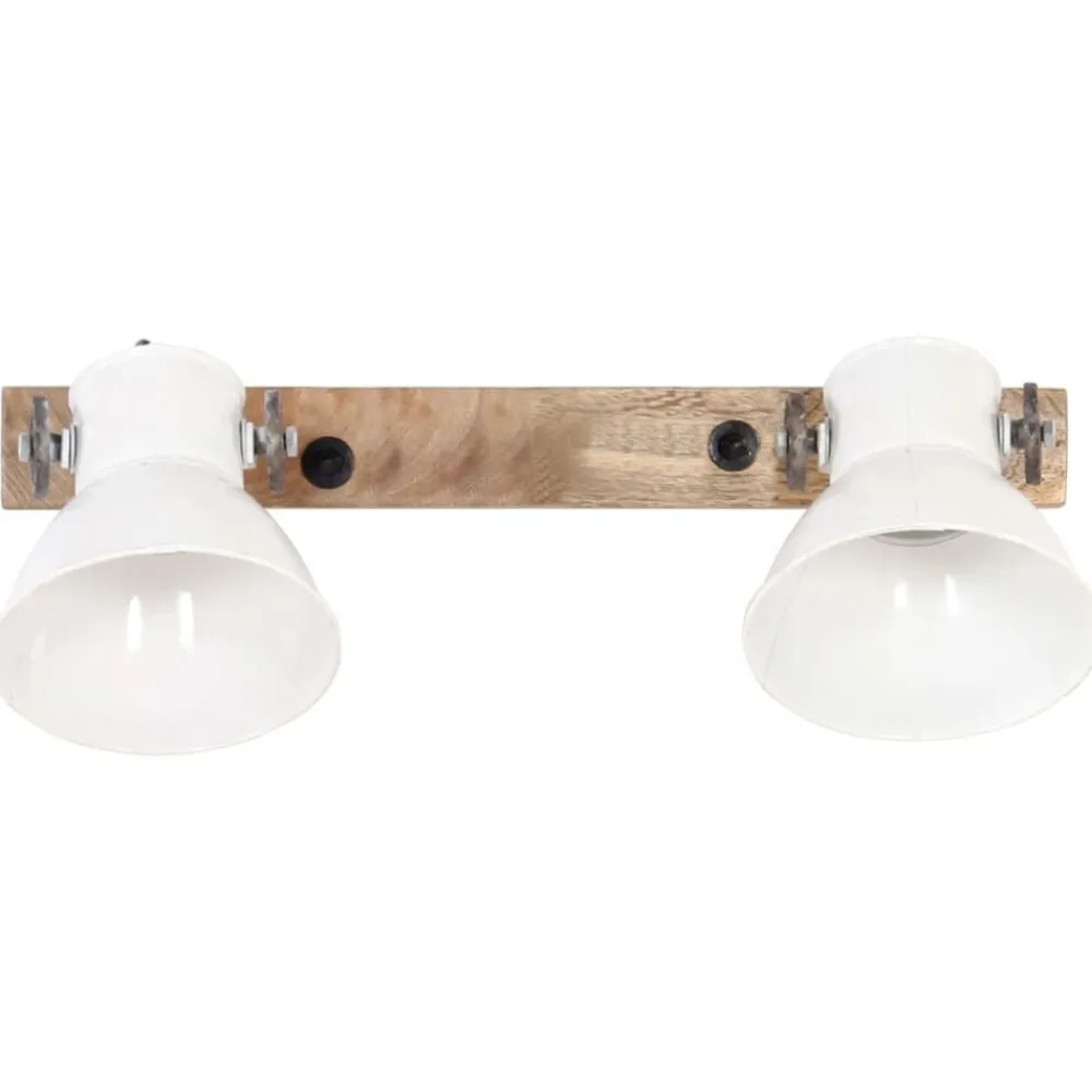 vidaXL Lámpara de pared industrial blanca 45x25 cm E27 Blanco New