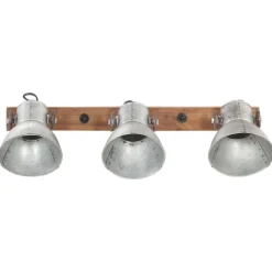 vidaXL Lámpara de pared industrial 65x25 cm E27 Plateado Online