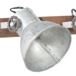 vidaXL Lámpara de pared industrial 65x25 cm E27 Plateado Online