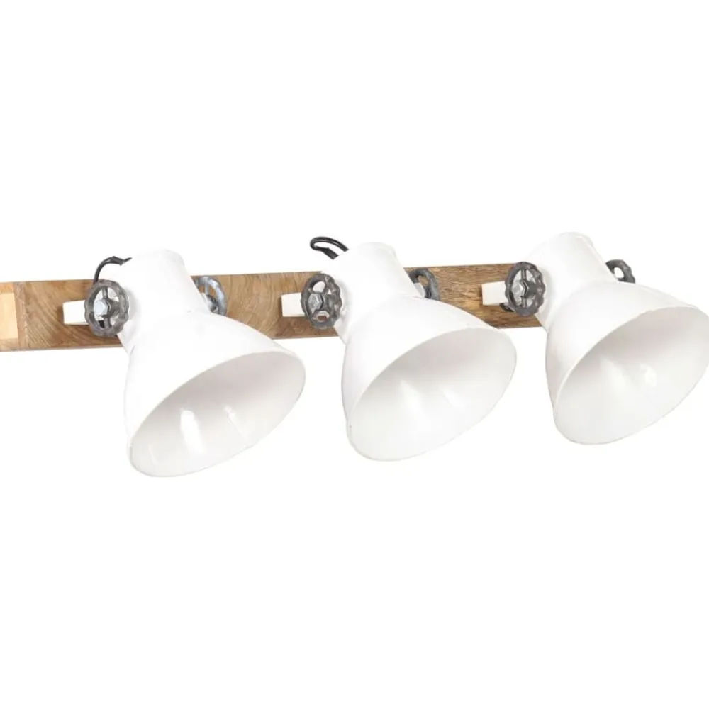 vidaXL Lámpara de pared industrial blanca 65x25 cm E27 Blanco Clearance