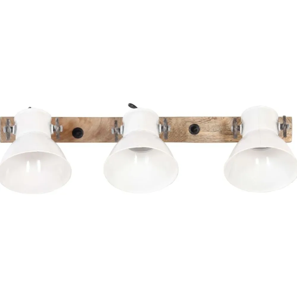 vidaXL Lámpara de pared industrial blanca 65x25 cm E27 Blanco Clearance