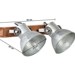 vidaXL Iluminación-Lámpara de pared industrial 45x25 cm E27