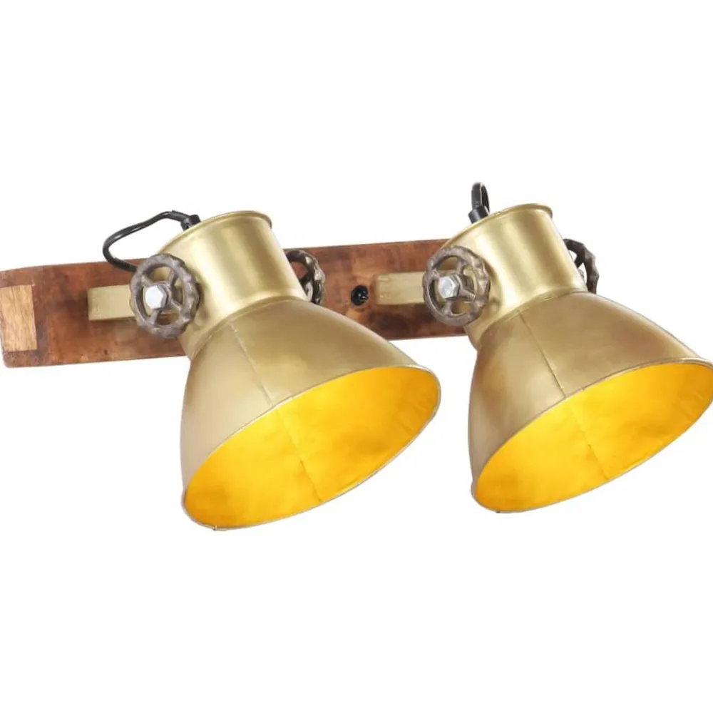 vidaXL Iluminación-Lámpara de pared industrial latón 45x25 cm E27