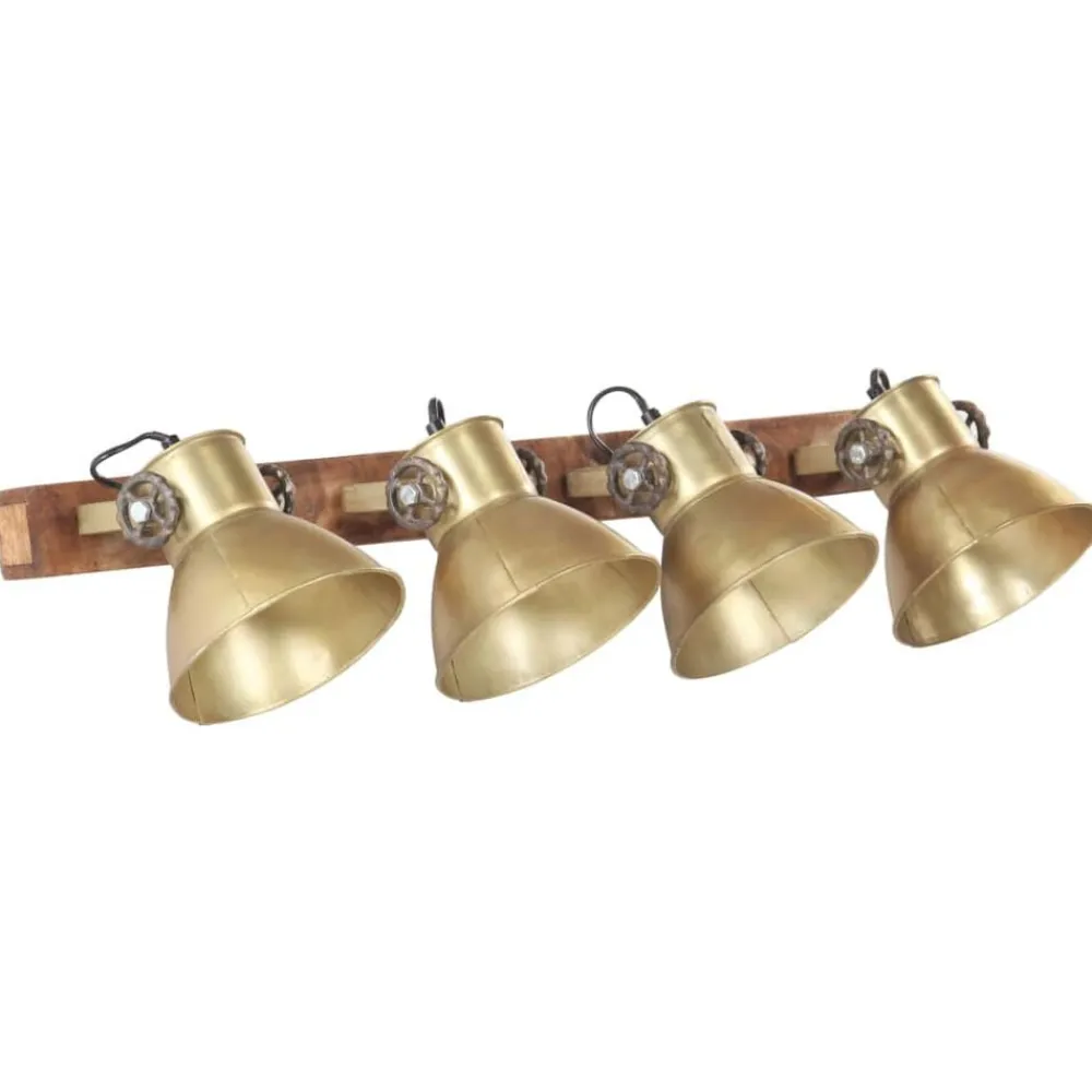 vidaXL Iluminación-Lámpara de pared industrial latón 90x25 cm E27