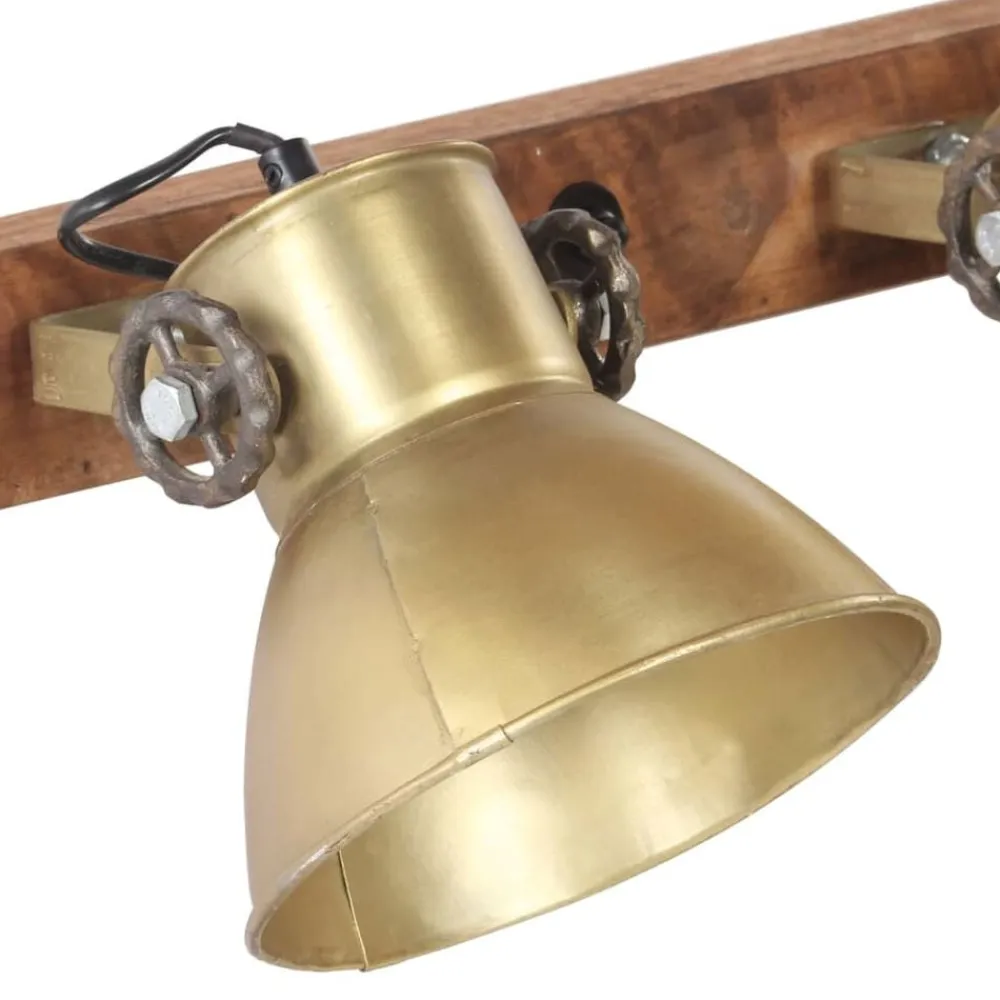 vidaXL Iluminación-Lámpara de pared industrial latón 90x25 cm E27