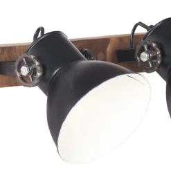 vidaXL Iluminación-Lámpara de pared industrial negra 65x25 cm E27