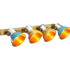 vidaXL Lámpara de pared industrial E27 90x25 cm Multicolor Clearance