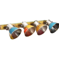 vidaXL Lámpara de pared industrial E27 90x25 cm Multicolor Clearance