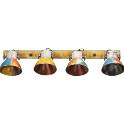 vidaXL Lámpara de pared industrial E27 90x25 cm Multicolor Clearance