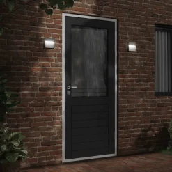 vidaXL Lámpara de pared LED de exterior aluminio fundido negro Best
