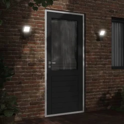 vidaXL Iluminación-Lámpara de pared LED de exterior aluminio fundido