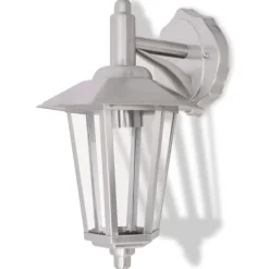 vidaXL Lámpara de pared luz descendente de exterior acero inoxidable Hot
