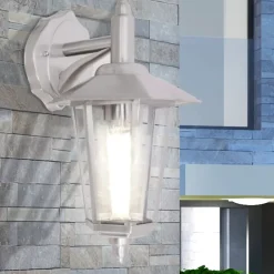 vidaXL Lámpara de pared luz descendente de exterior acero inoxidable Hot