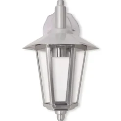 vidaXL Lámpara de pared luz descendente de exterior acero inoxidable Hot