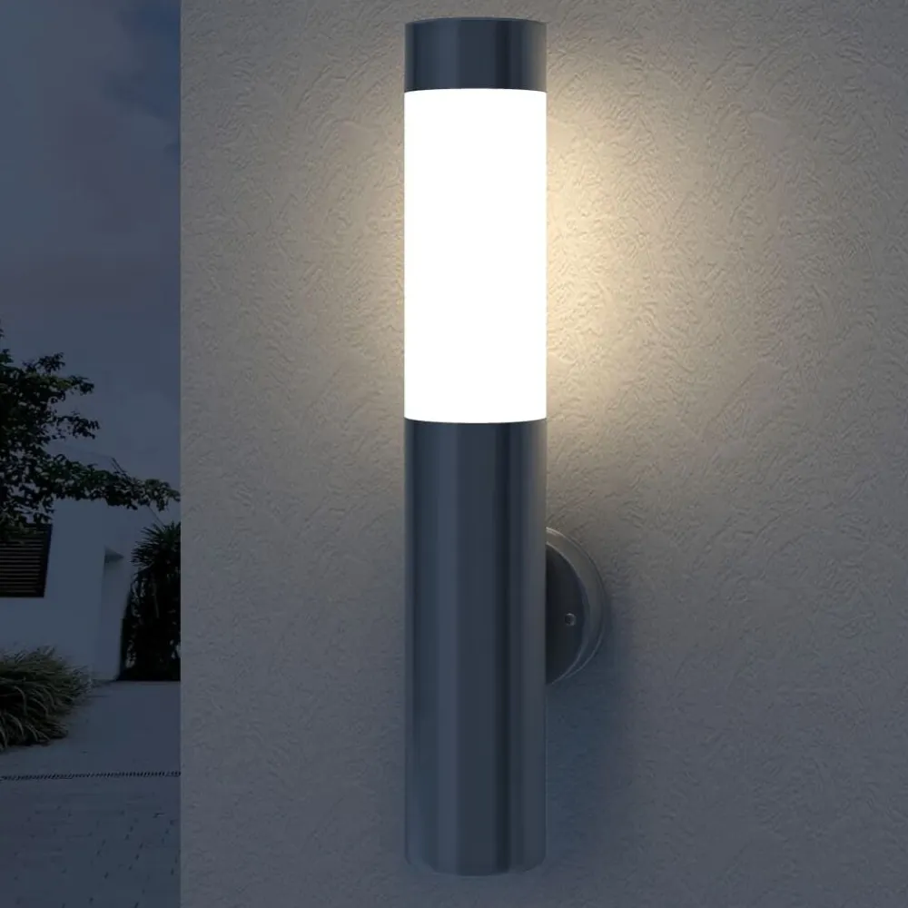 vidaXL Lámpara de pared RVS para interior y exterior impermeable Sale