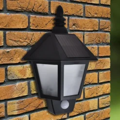vidaXL Lámpara de pared solar con sensor de movimiento Clearance