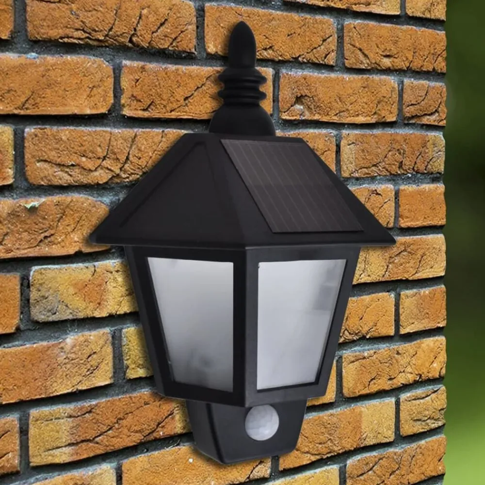 vidaXL Lámpara de pared solar con sensor de movimiento Clearance