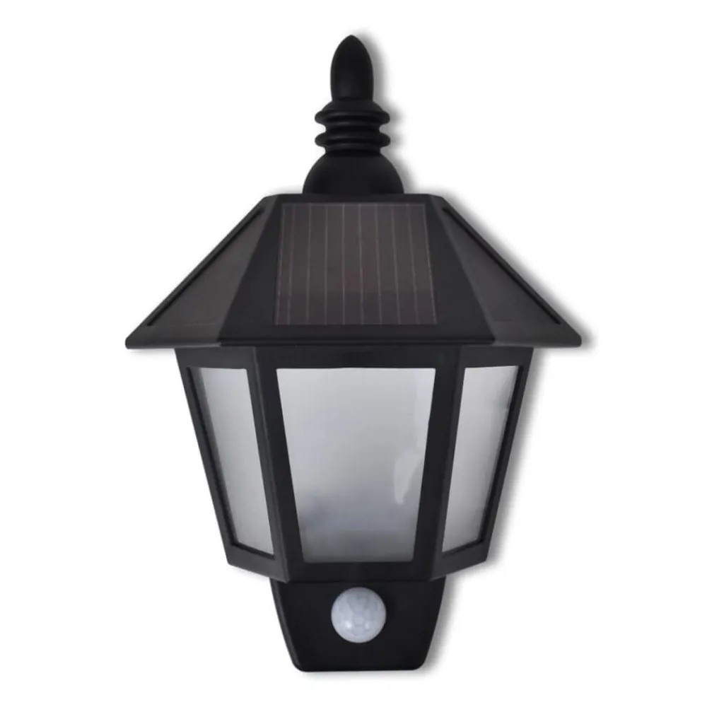 vidaXL Lámpara de pared solar con sensor de movimiento Clearance