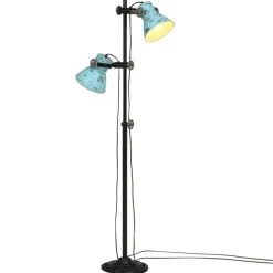 vidaXL Iluminación-Lámpara de pie desgastado 25 W E27 25x25x90/140 cm