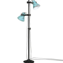 vidaXL Iluminación-Lámpara de pie desgastado 25 W E27 25x25x90/140 cm